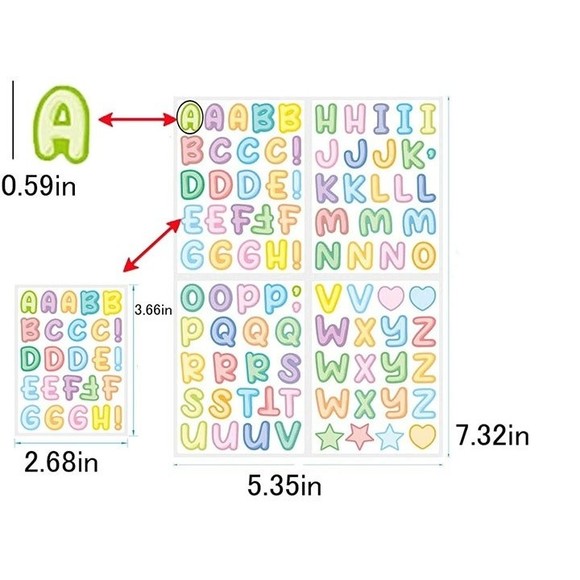 ABCs Alphabet Stickers - Picture 2 of 2